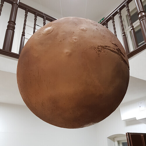 A precise replica of Mars planet